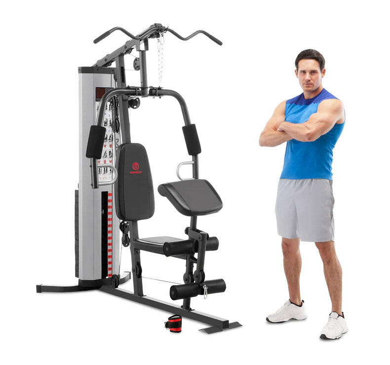 Appareil à charges guidées Eclipse MWM988 Compact Home Gym - Argent 4/7