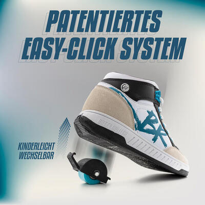 Schoenen met wielen breezy rollers 2241860 uniseks wit/zwart