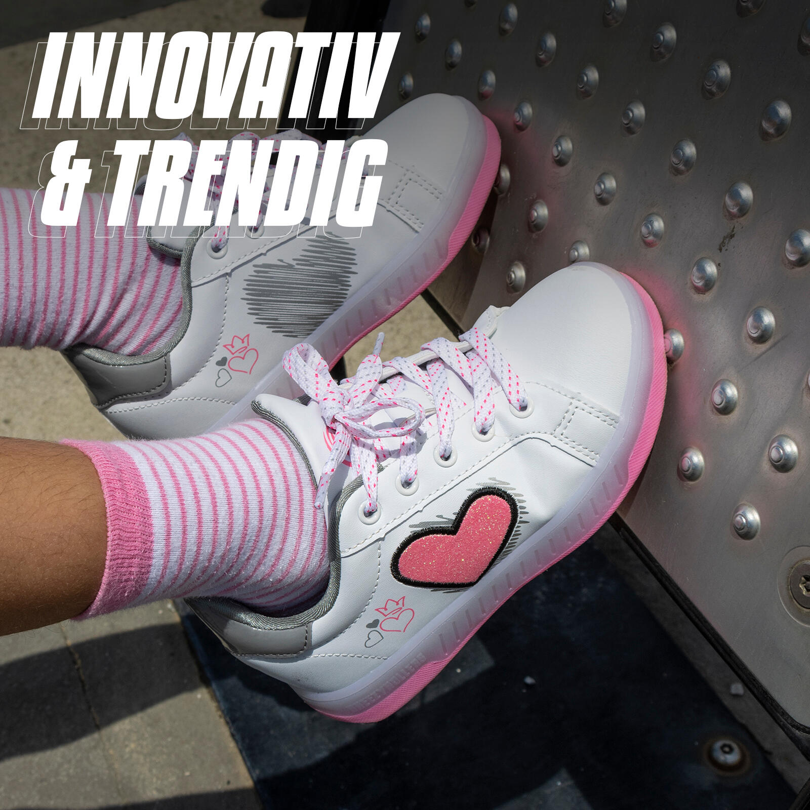 Chaussures à Roulettes BREEZY ROLLERS LED 2195670 lfille blanc/rose 3/7