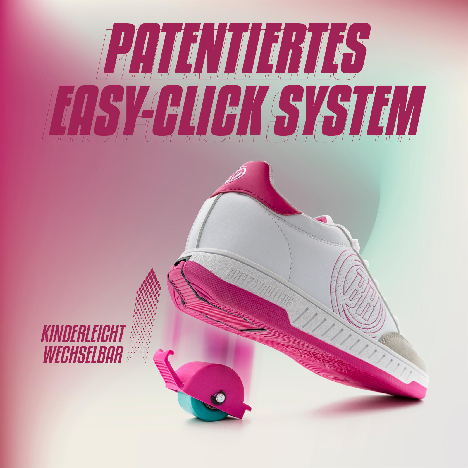 Chaussures à Roulettes BREEZY ROLLERS 2241811 filles blanc/rose 2/5