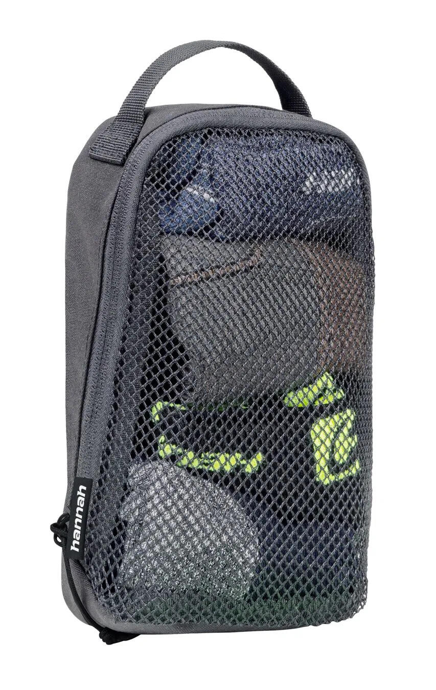 Pochettes de voyage Hannah set 3 gris polyester 12L avec zip mesh et poignée 5/7