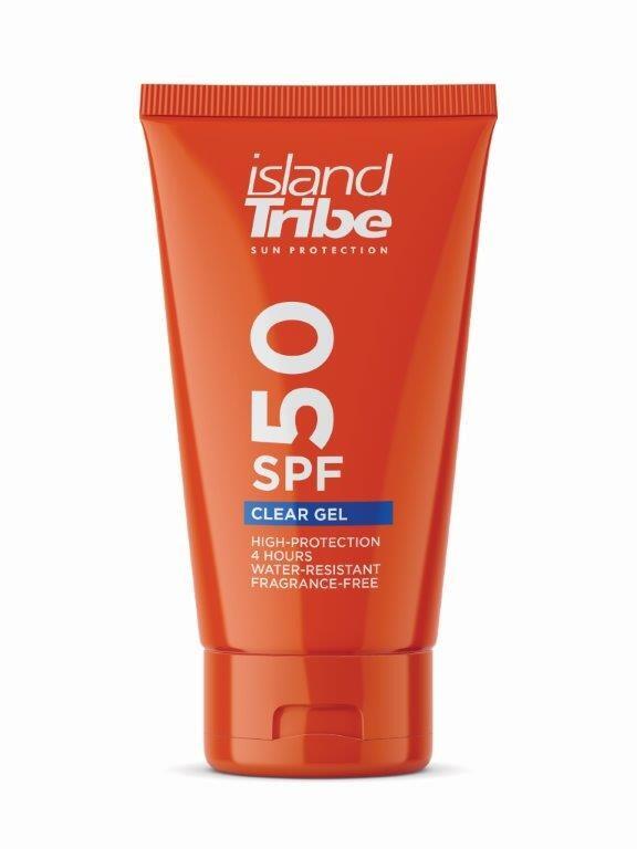 ISLAND TRIBE Protezione solare trasparente SPF 50 - 100ml