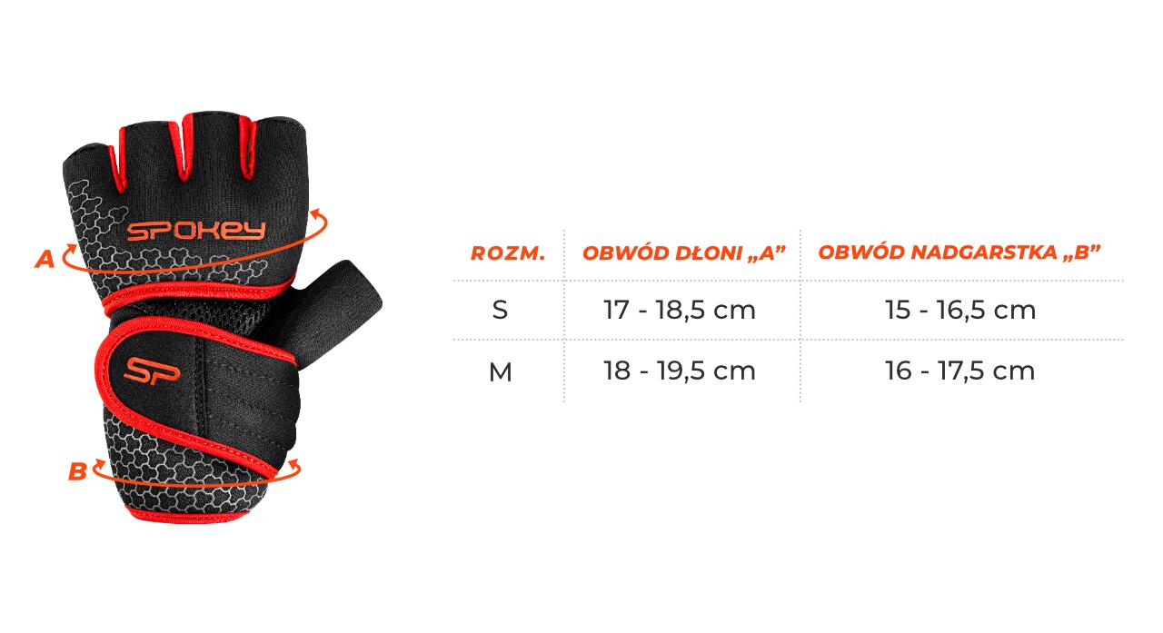 Rękawice fitness do ćwiczeń Spokey LAVA 5/5
