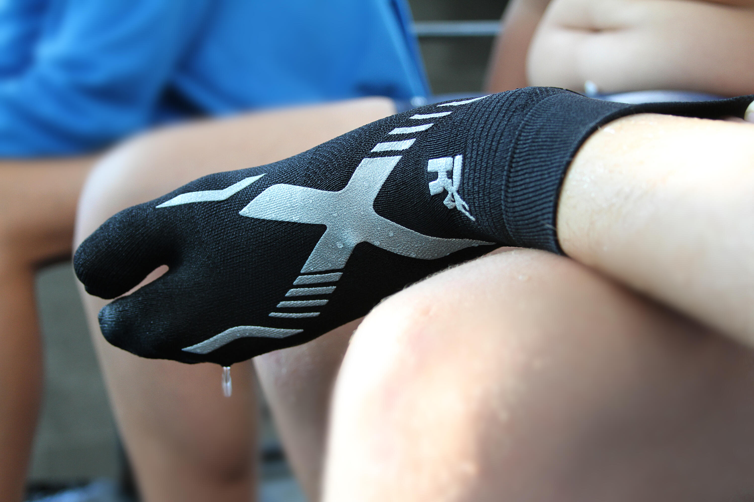 chaussettes natation 1 finger adulte piscine antidérapantes antibactérien noire 5/6