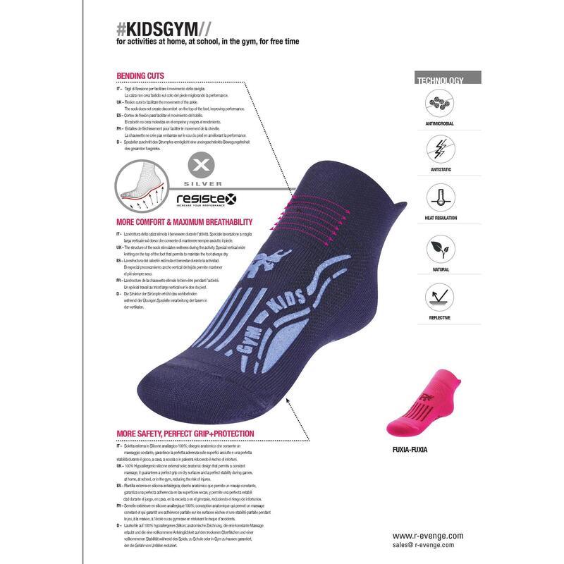 șosete de gimnastică pentru copii acasă școală anti-alunecare fuchsia