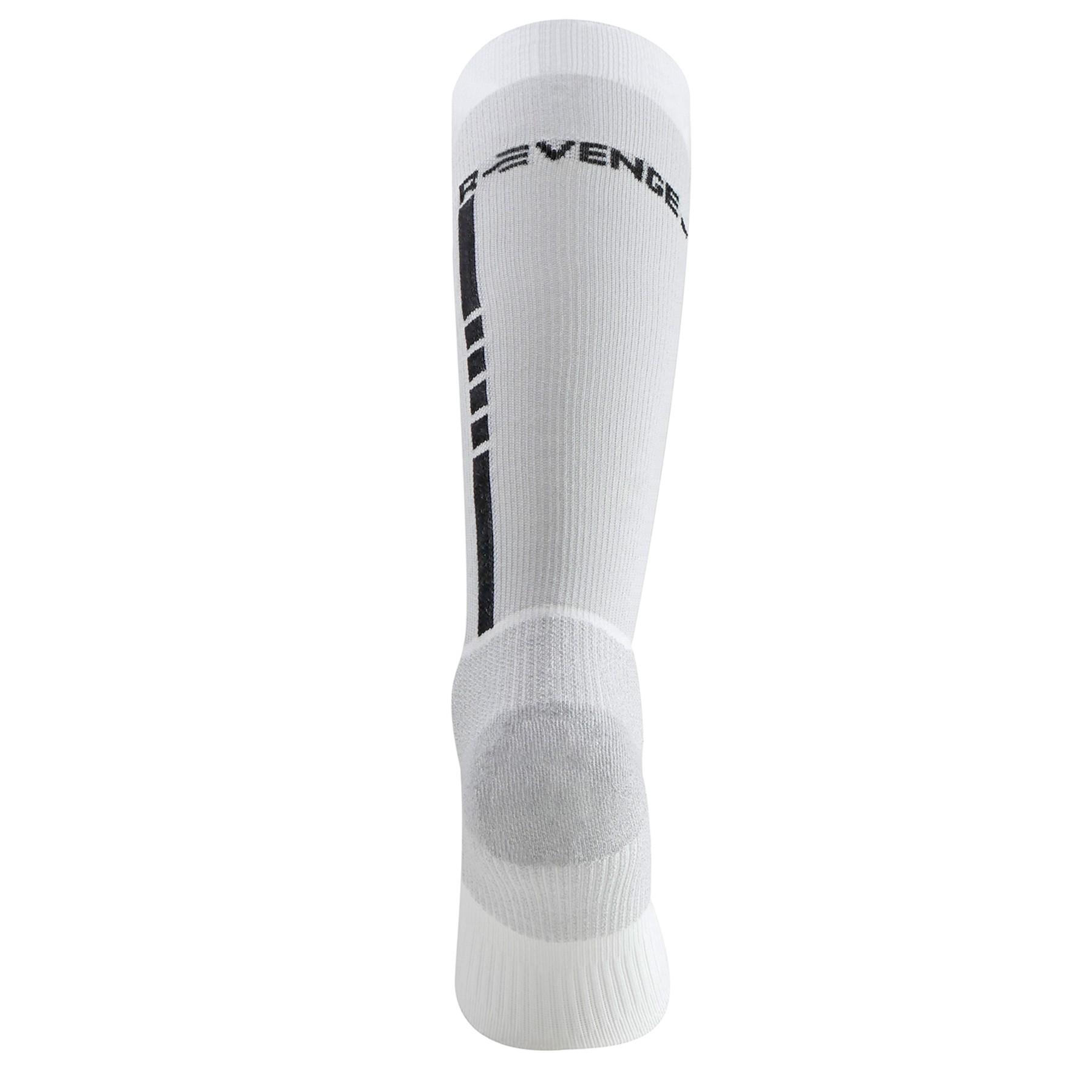 Chaussettes techniques Running adulte antibactérien  lounge blanche 3/5