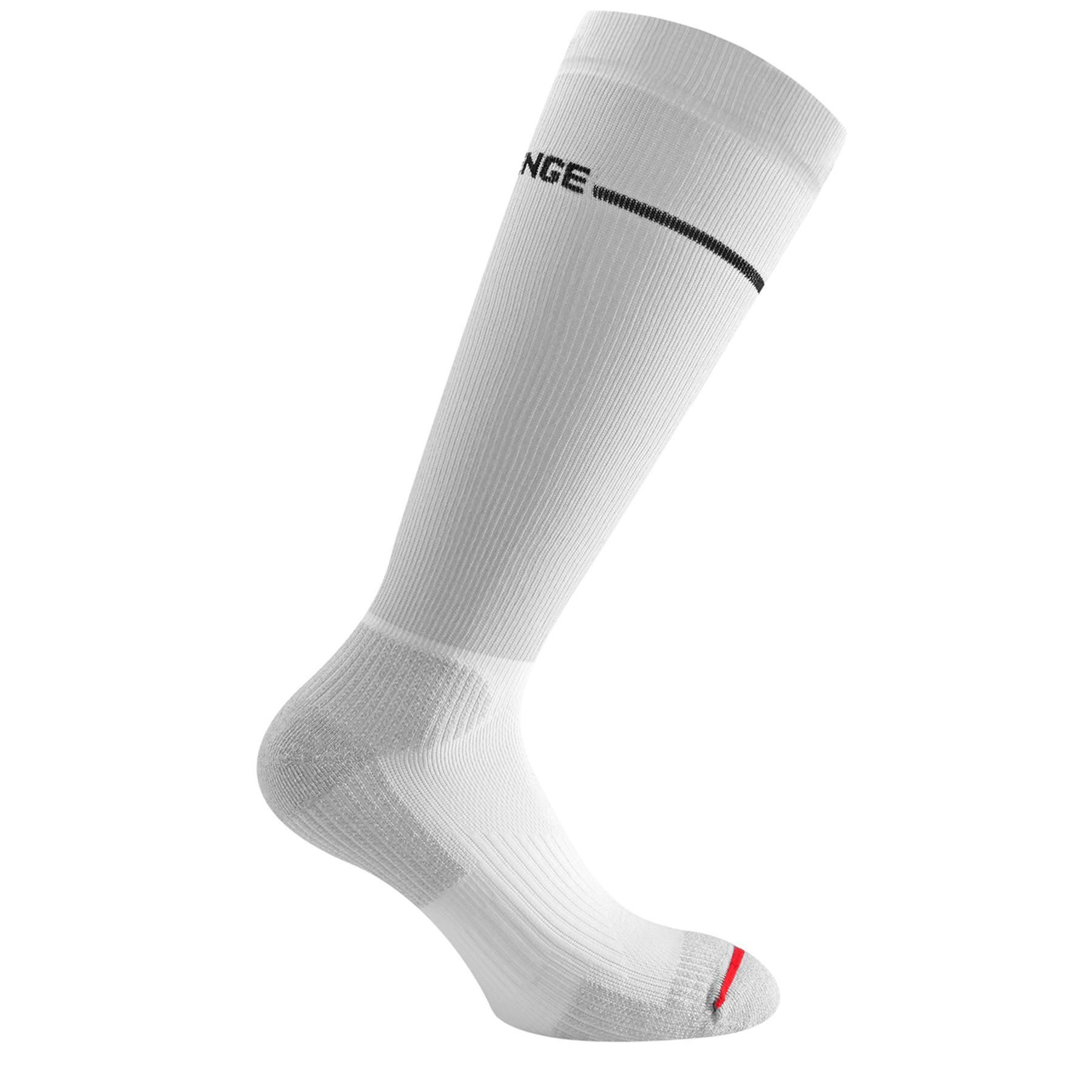 Chaussettes techniques Running adulte antibactérien  lounge blanche 2/5