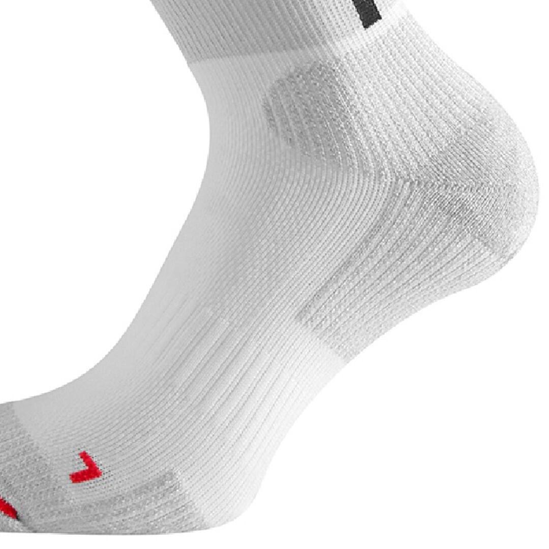 Chaussettes techniques Running adulte antibactérien  lounge blanche 4/5