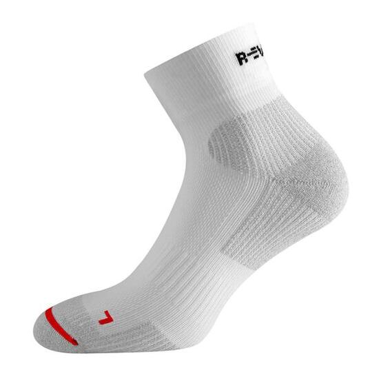 Chaussettes techniques Running adulte antibactérien moyenne blanche
