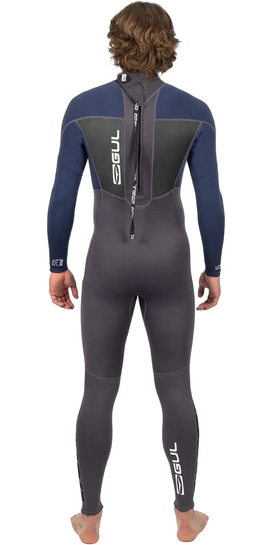 Combinaison de Surf 3/2mm Zip Dos - Gris - Response - Homme 2/7