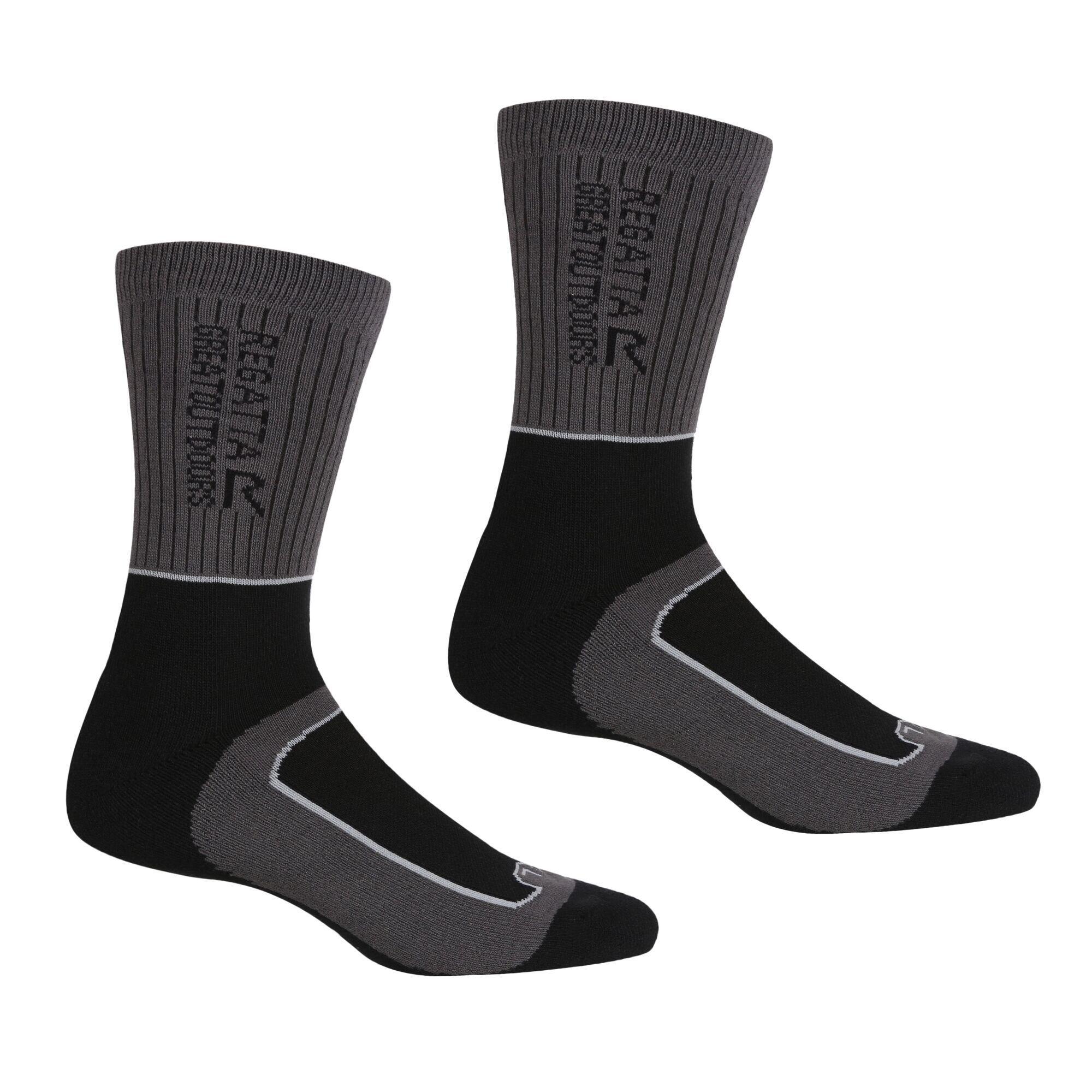 REGATTA Womens/Ladies Samaris 2 Season Boot Socks (Briar Grey/Light Steel)