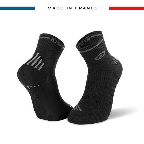 Chaussettes RUN MARATHON noir-gris