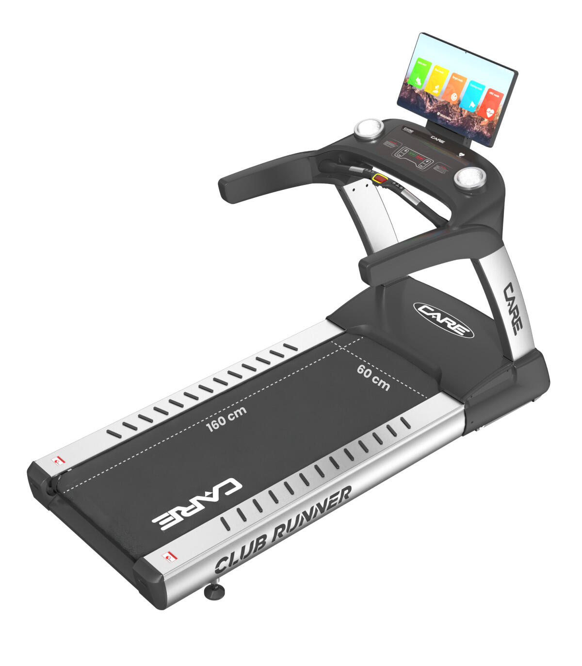 Tapis de course professionnel - 25km/h - CARE - CLUB RUNNER écran TFT 4/8