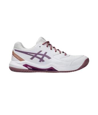 Zapatillas Asics Padel Gel-dedicate 8 Women White/dark Ube 2025