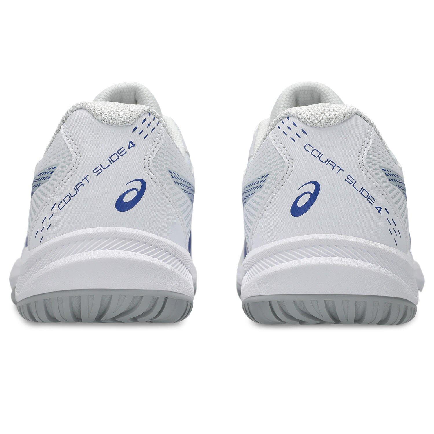 ASICS  Court Slide 4 - White/Dark Cobalt 4/6