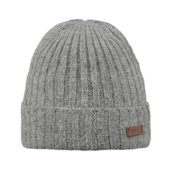 Bonnet Haakon Turnup Heather Grey Homme