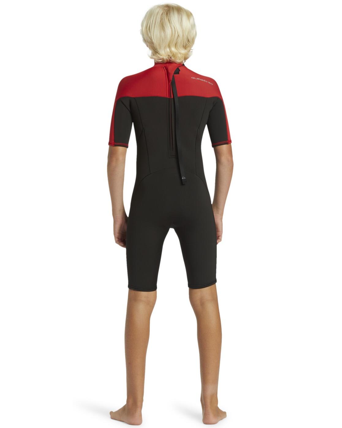 Springsuit manches courtes back zip 2/2MM EVERYDAY SESSIONS Rouge Garçon 2/4
