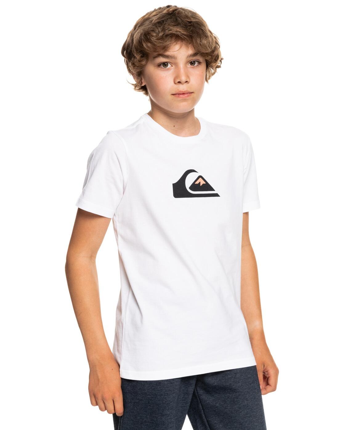 T-Shirt à manches courtes COMP LOGO Blanc Garçon 4/4