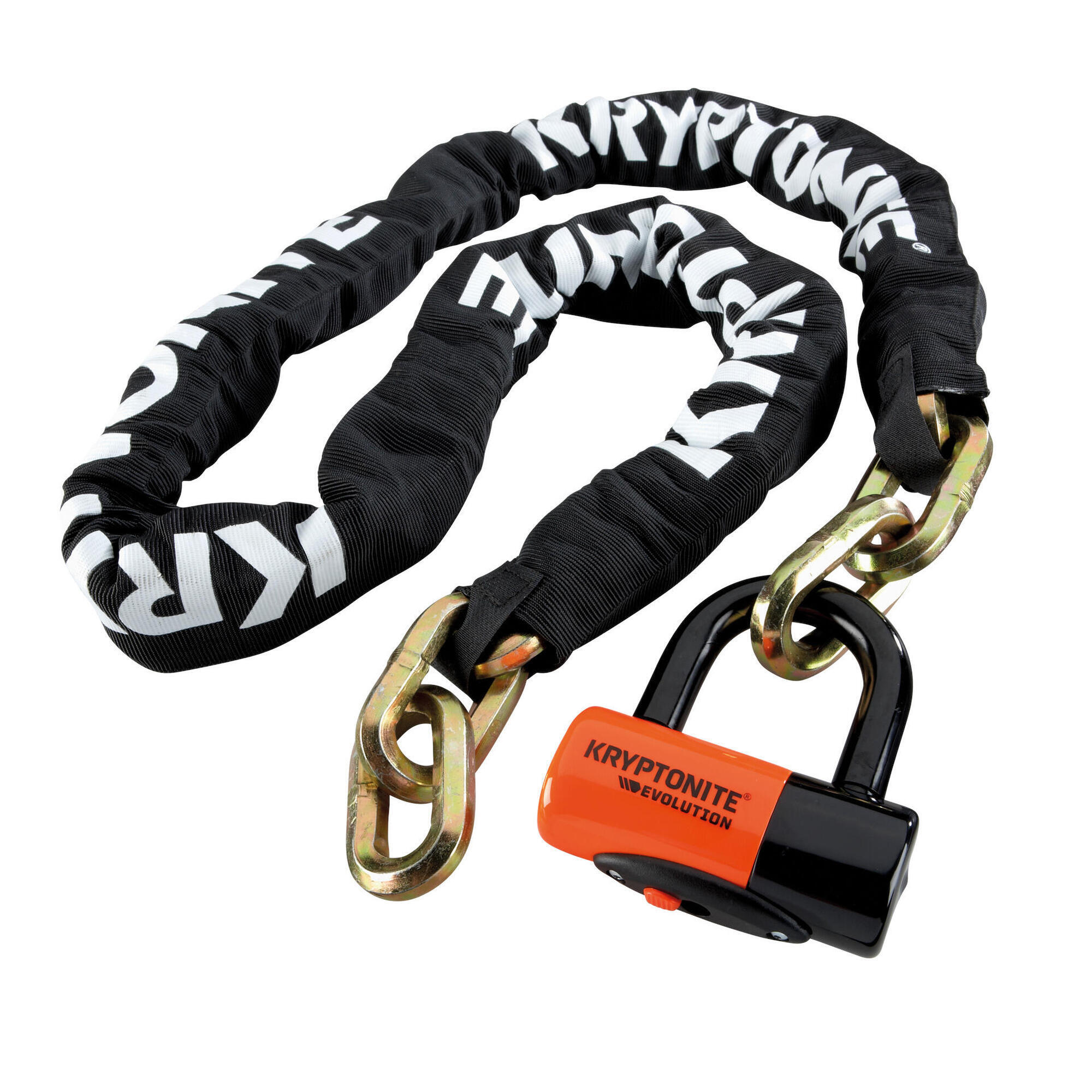 Kryptonite - Cadenas À Chaîne New York Cich Ring 1213 - Antivol - Noir|orange - Taille Unique - Decathlon