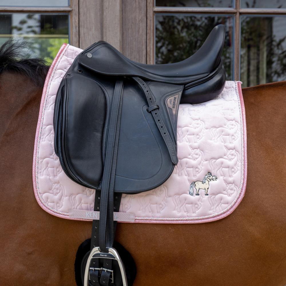Tapis paillettes de licorne dressage light rose 3/5