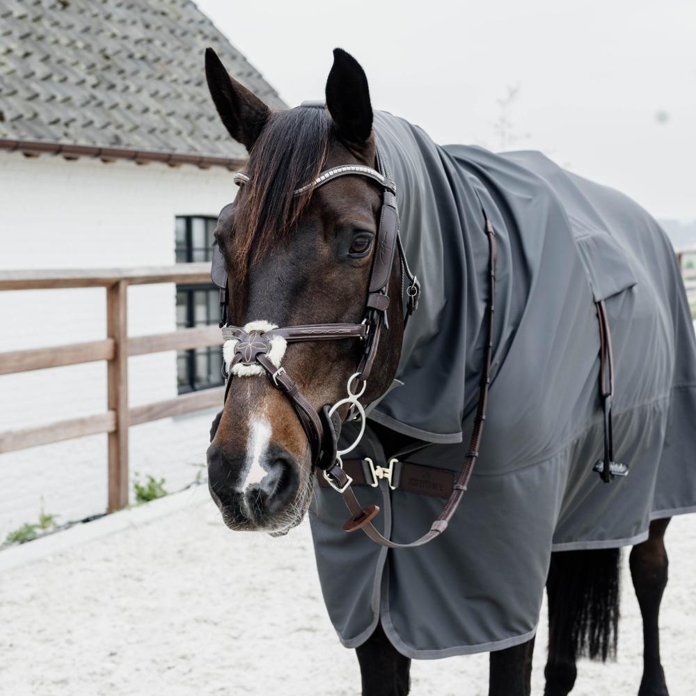 Manteau 100% imperméabl with stirrup holes gris size L, 6'6-7'0 3/5
