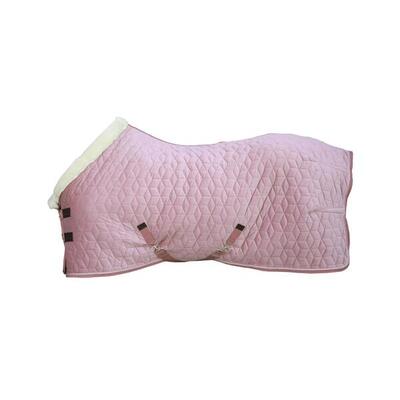 Showdeken velvet - tiny 160g roze - 80/122