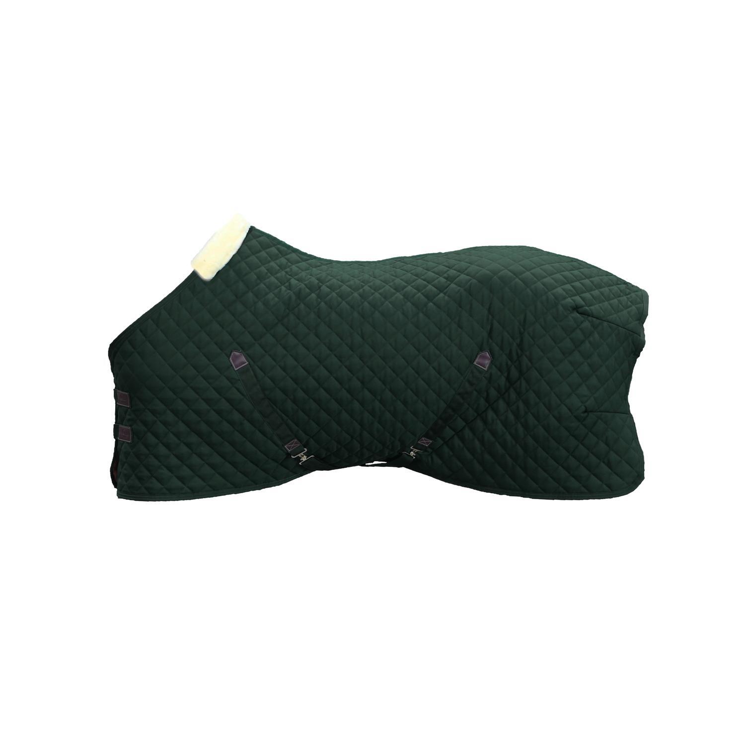 Kentucky Horsewear - Couverture D’écurie - 600d - 125 Cm / 5'9 - Fourrure De Lapin Vegan - Vert Foncé - Couverture Cheval - Vert - 125 Cm - Decathlon