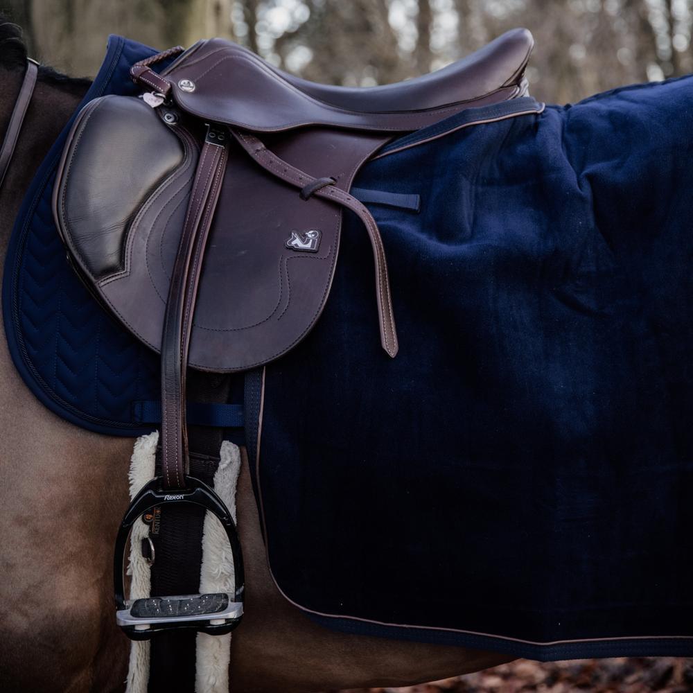 Couvre reins carré  heavy fleece marine medium 4/5