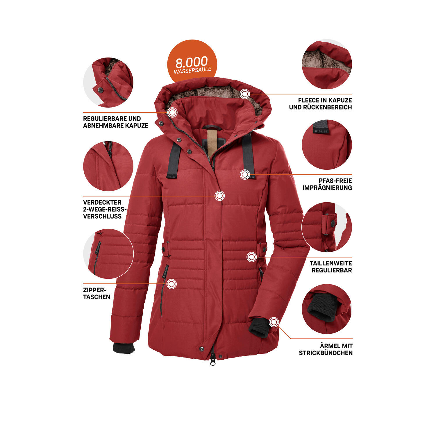 Damen Steppjacke GW 25 5/6