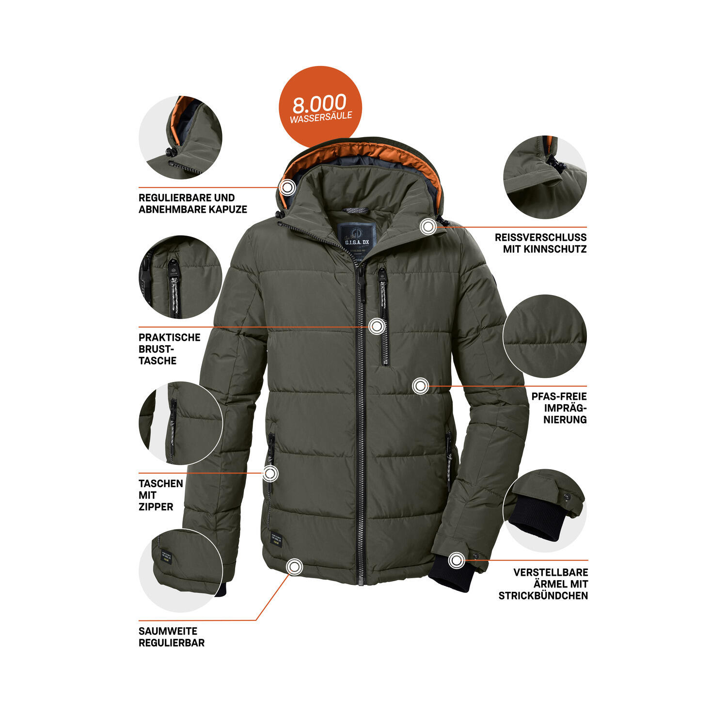 Herren Steppjacke GW 27 MN QLTD JCKT 5/6