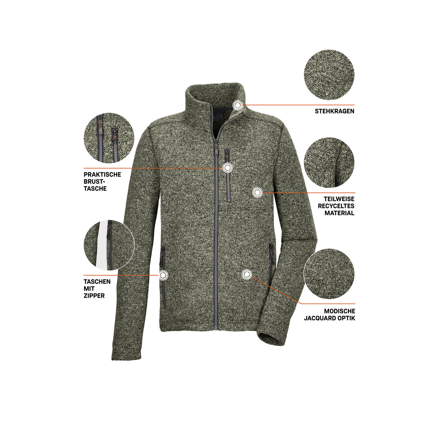Herren Strickfleecejacke GW 55 MN MDLYR 5/5