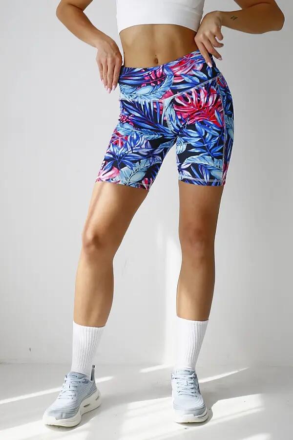Krótkie legginsy damskie 2skin Tropicana 2/7