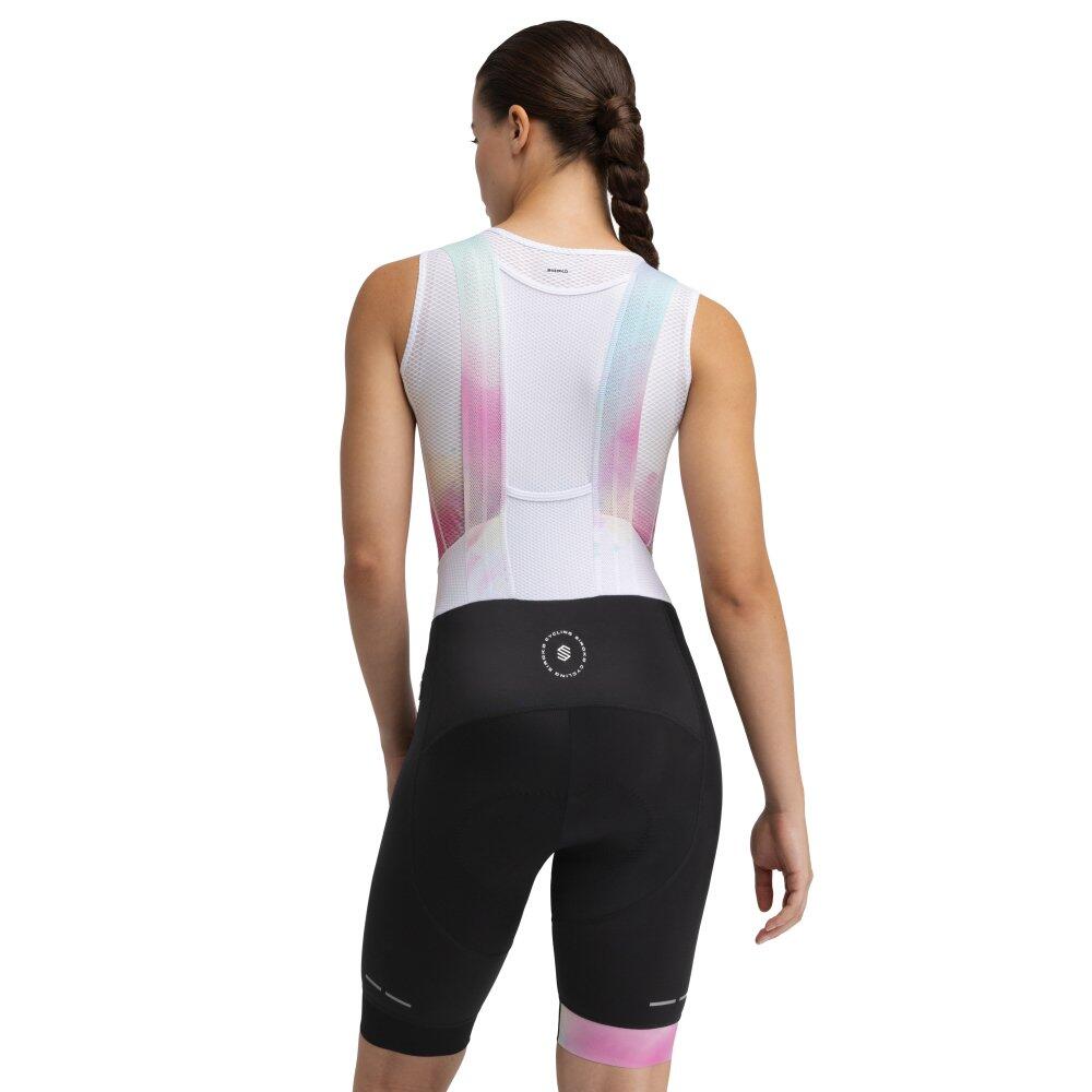 Damen Radsport kurze fahrradträgerhose für BX Dauw Schwarz 2/8