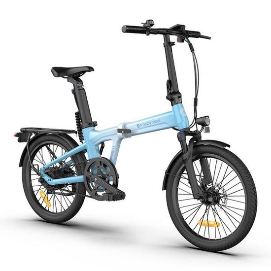 Vélo électrique pliable ADO Air20Ultra,transmission par courroie,moteur Bafang