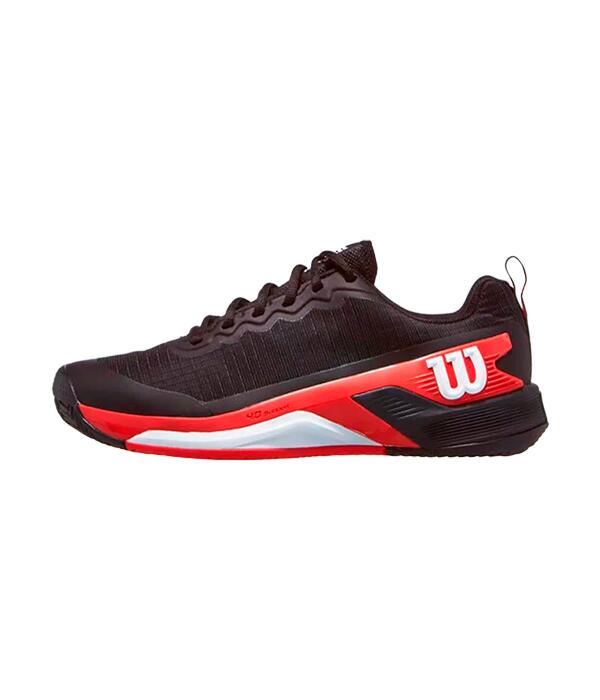 WILSON Tênis Wilson Rush Pro 4.5 Clay Preto Vermelho Branco