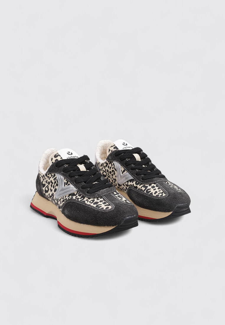 Chaussure de randonnée Baskets Femme Victoria COSMOS NYLON ANIMAL PRINT Noi 2/6