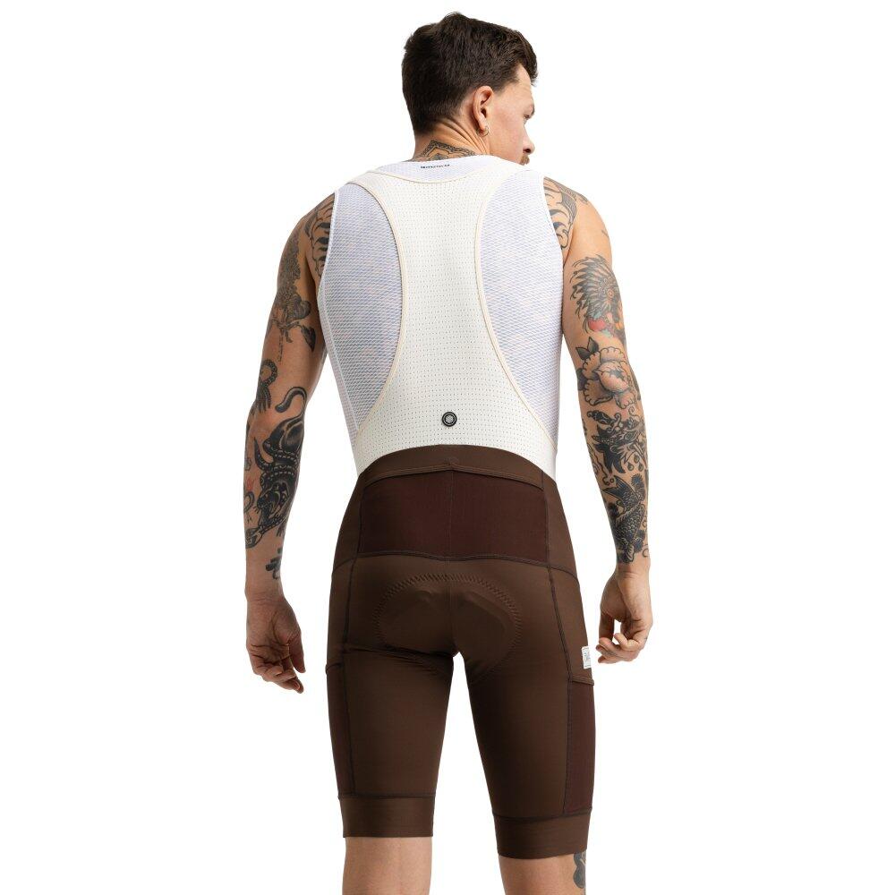 Heren Fietsen gravel korte fietsbroek Rugged Brown Bruin 2/8