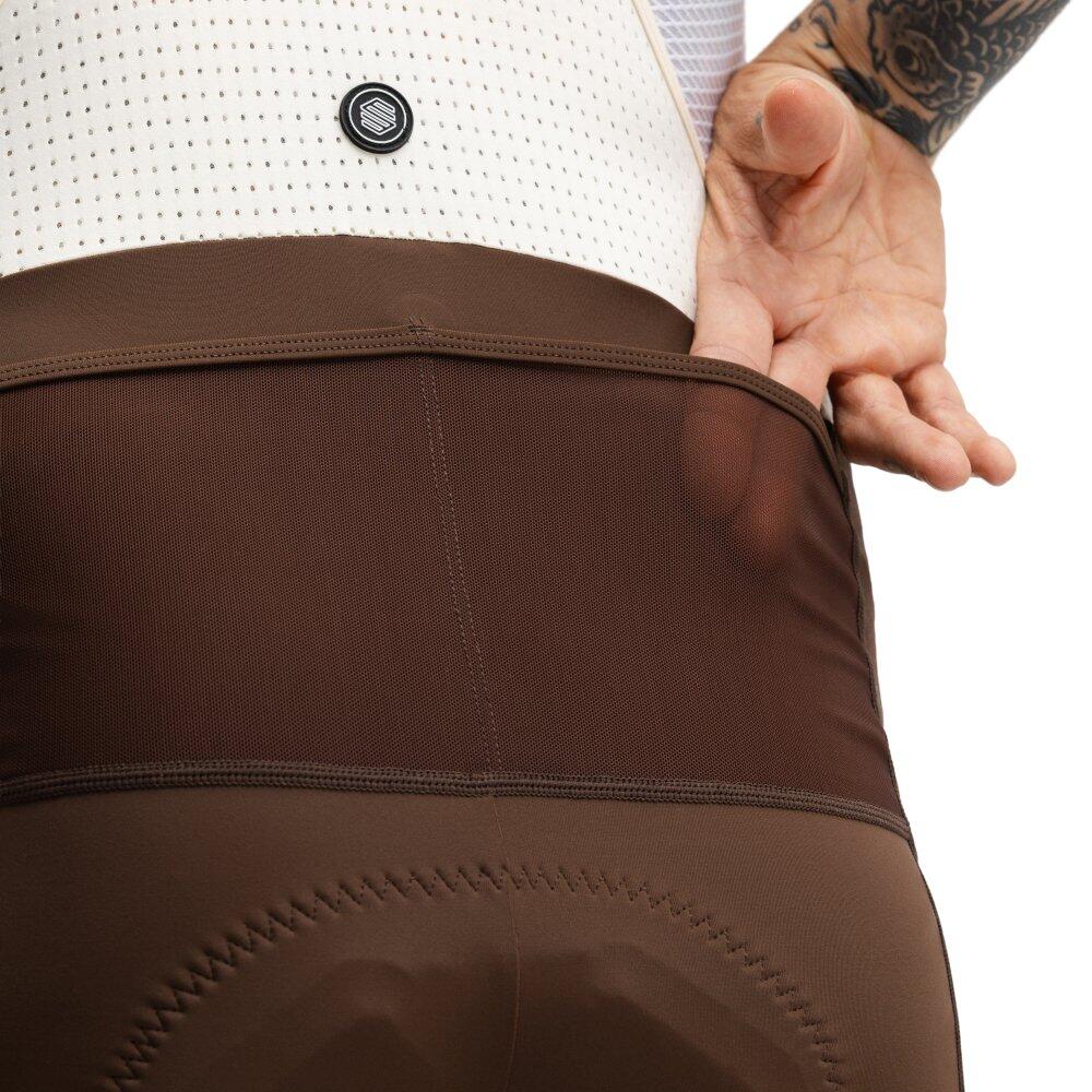 Heren Fietsen gravel korte fietsbroek Rugged Brown Bruin 4/8