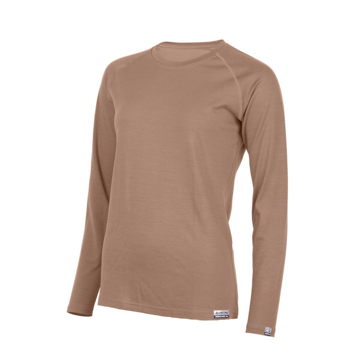 Lasting - T-shirt En Laine Mérinos Pour Femme Atila - Sous-veste - Marron|vert - Decathlon