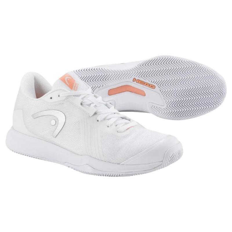 Zapatillas Head Sprint Team 4.0 Clay Blanco Coral Mujer 3/6