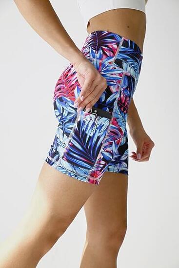 Krótkie legginsy damskie 2skin Tropicana