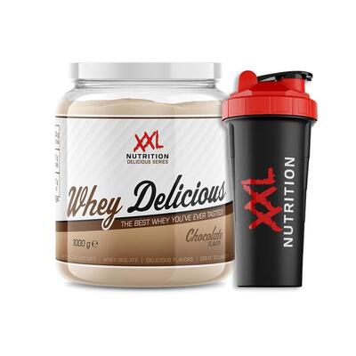 Whey delicious - 80% eiwit. proteïne poeder - chocolade - 450 gram (15 shakes)