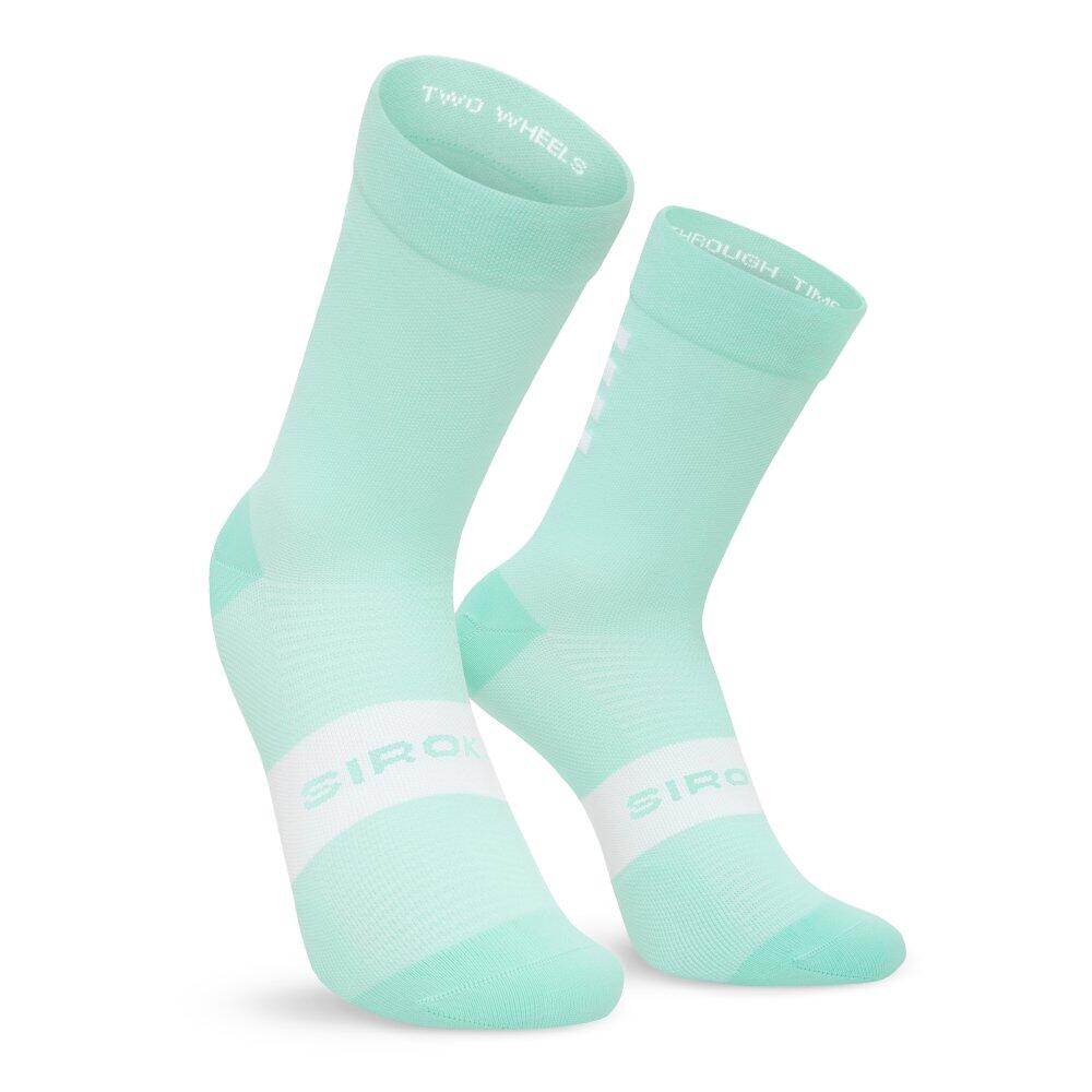 SIROKO Cyklistické ponožky S1 Blue Aqua