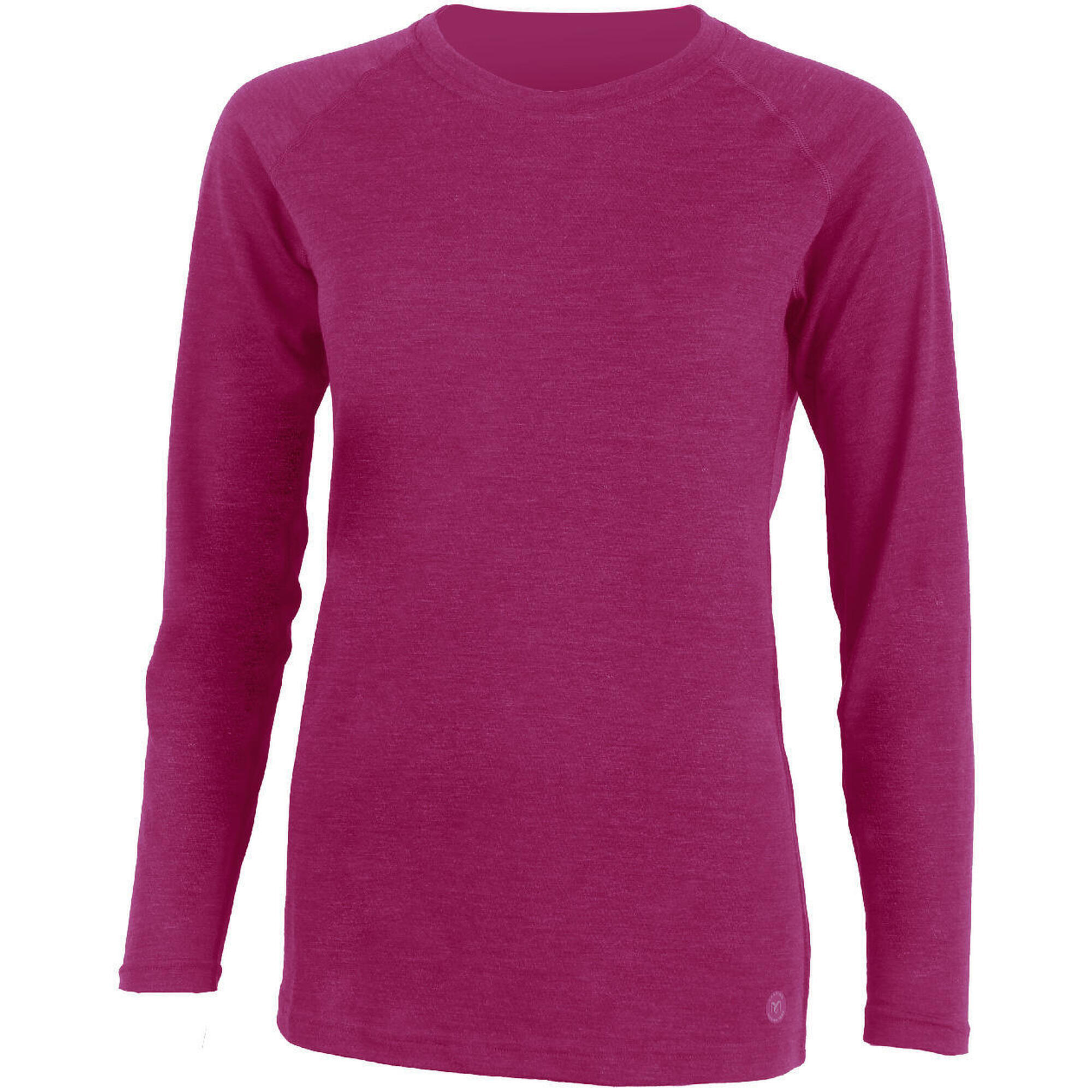 Lasting - T-shirt En Laine Mérinos Pour Femme Atila - Sous-veste - Bordeaux|rose - Decathlon