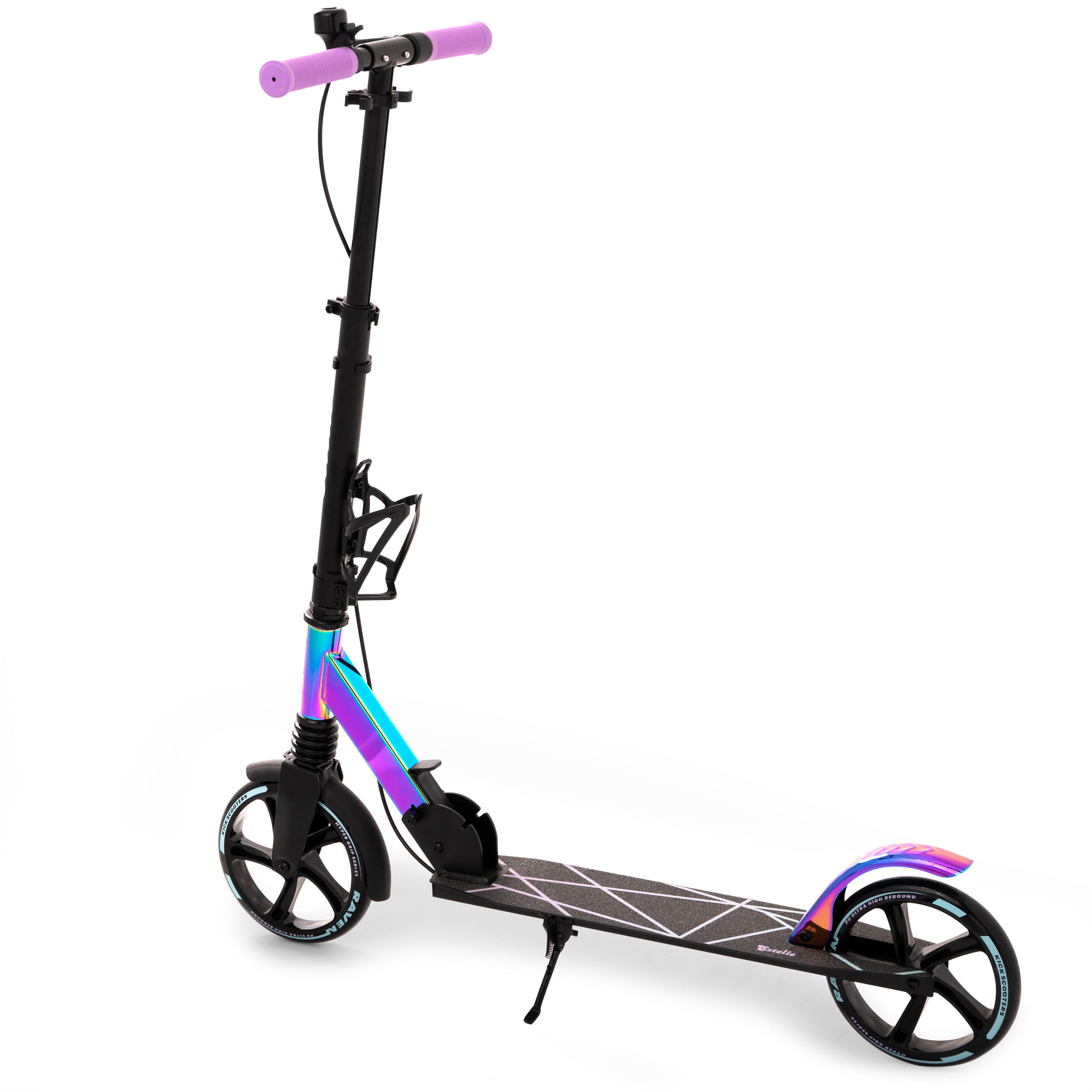 Estelle PRO Neo Chrome 200mm step met schokdemper en bel 5/8