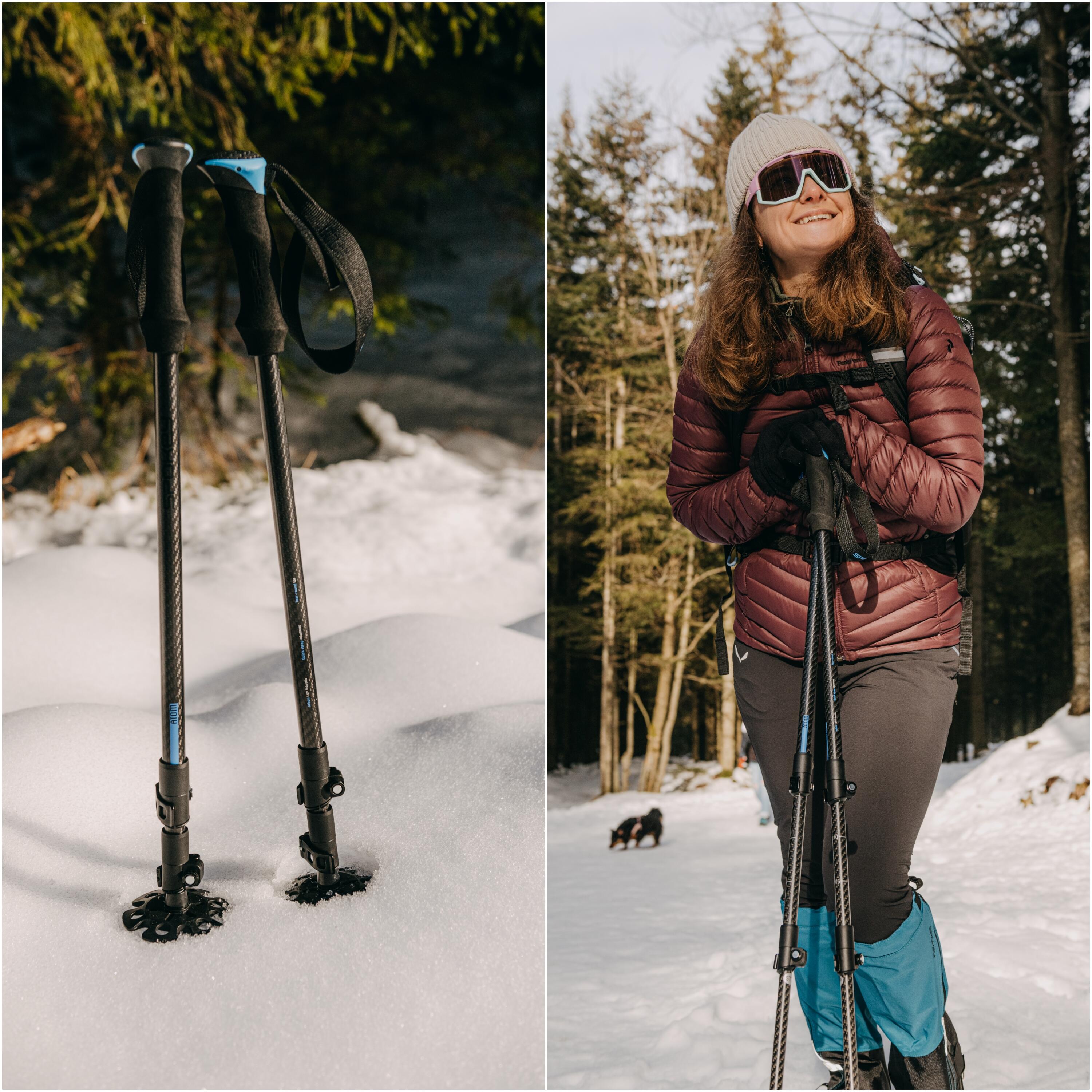 Kije trekkingowe ultralekkie z włókna węglowego Spokey Atom 6/7