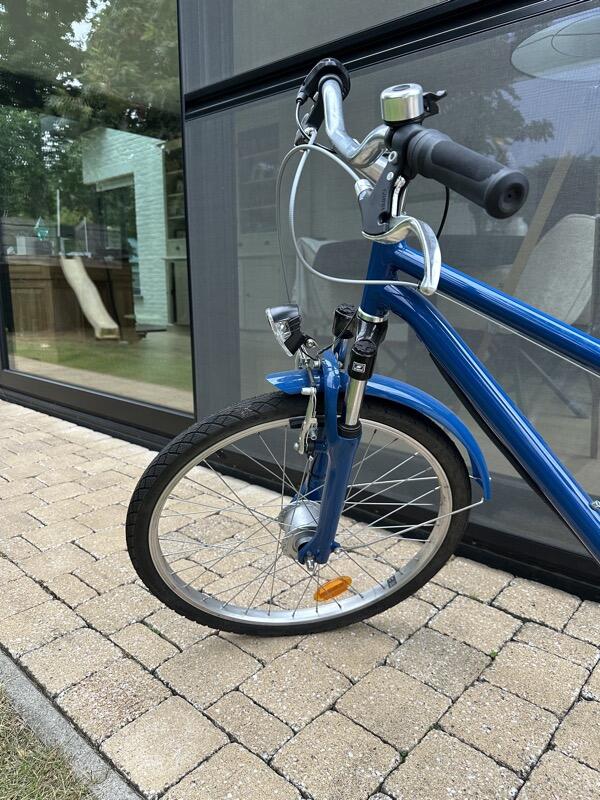 Tussen Particulieren - Blauwe Btwin stadsfiets 6-9jaar 3/4