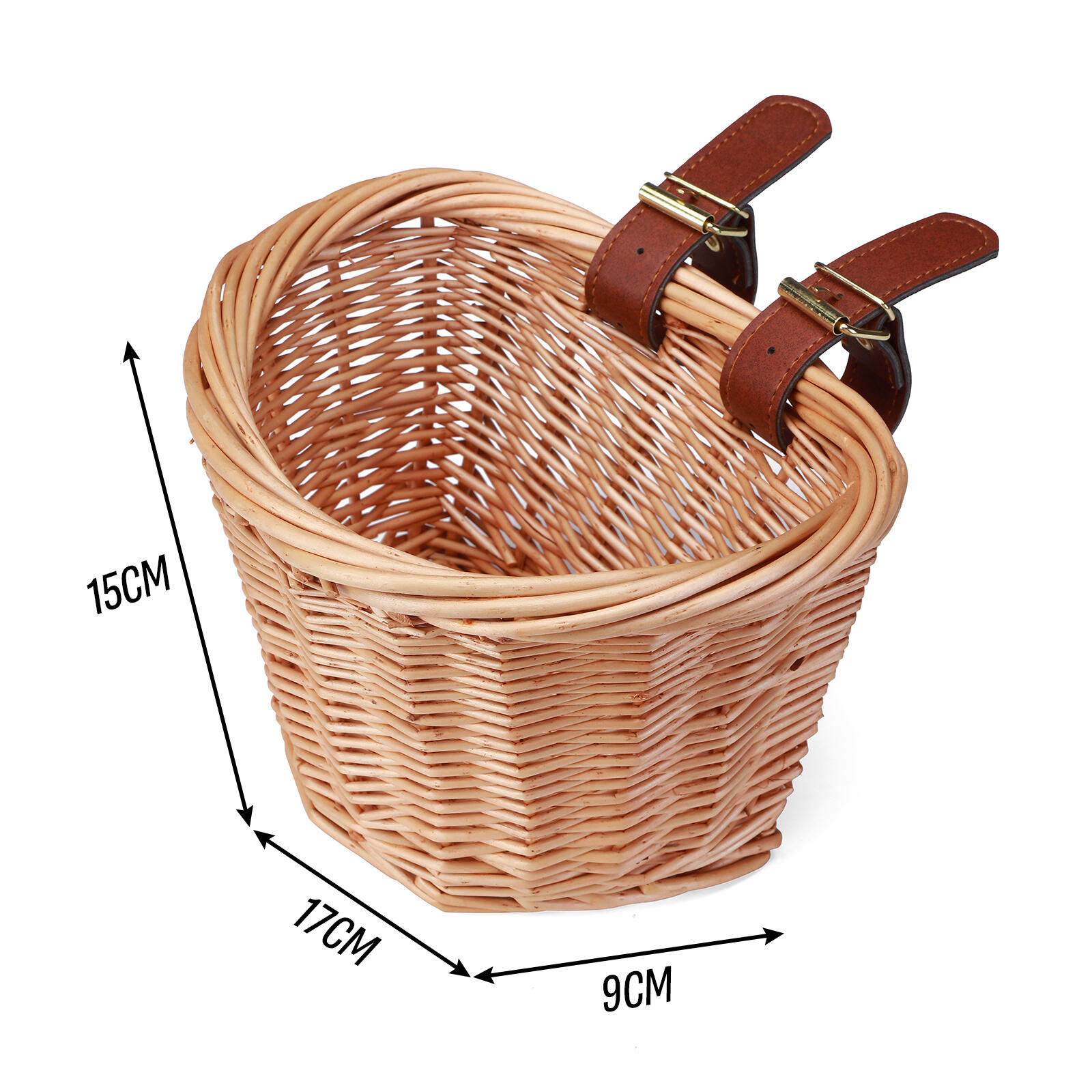 Fietsmand - Fietsmand Kinderfiets - Fietsmand Loopfiets - Riet - Meisjes 4/5
