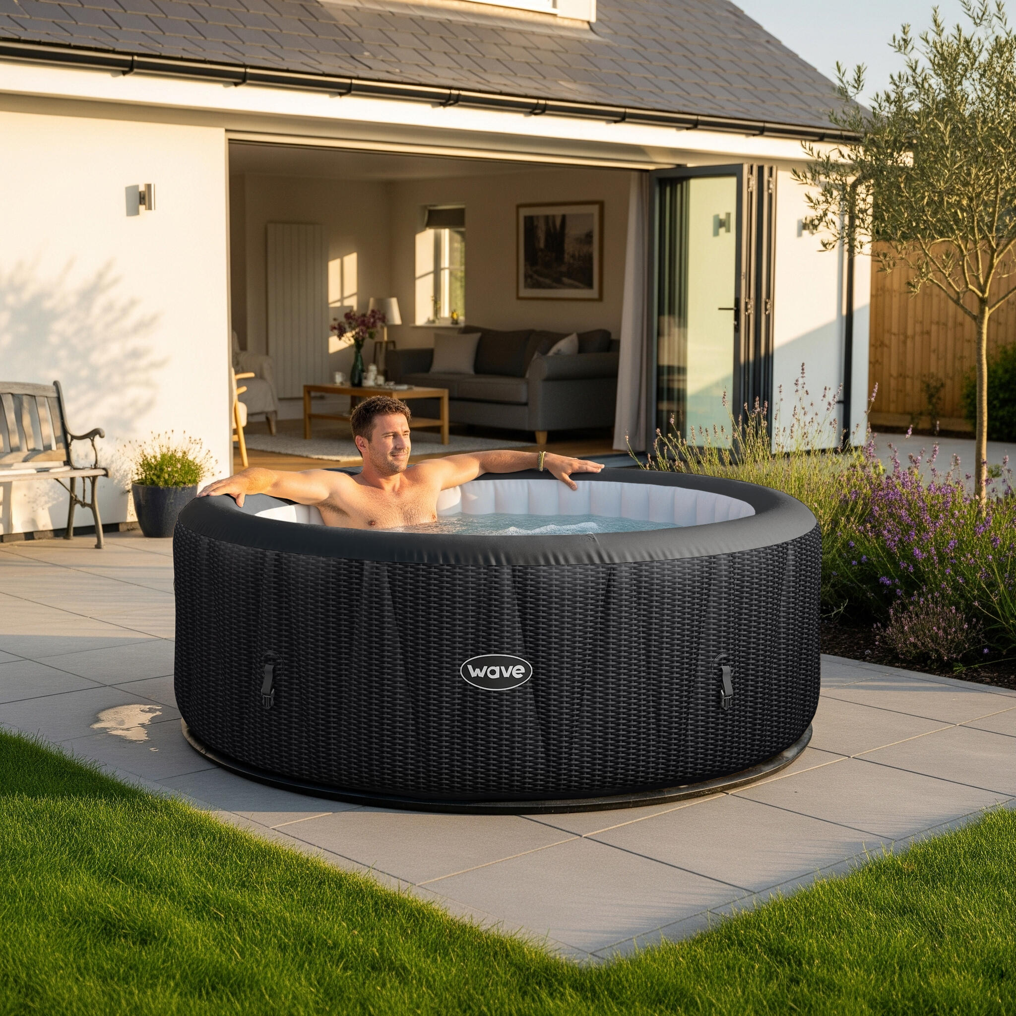 Wave Atlantic 6-Person Inflatable Hot Tub Integrated Heater