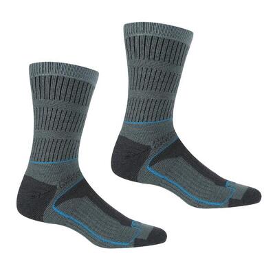 Dames samaris 3 season boot socks (stormachtige zee/niagra blauw)